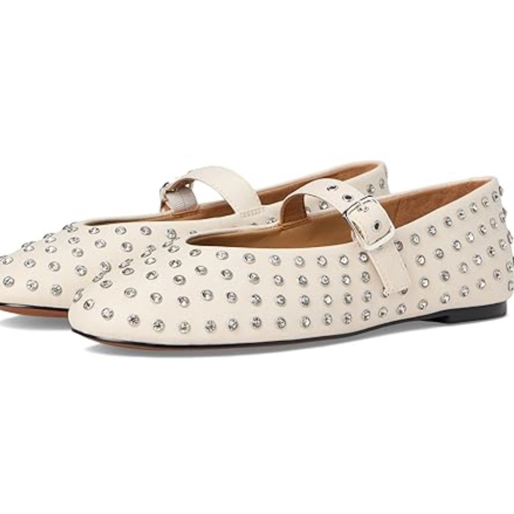 Madewell Cream Studded Flats